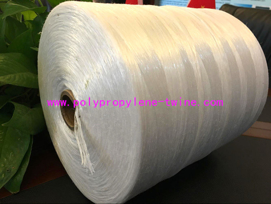 100% Virgin Polypropylene Fillers , High Strength Split Yarn White Color