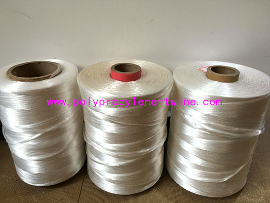 100% Virgin Polypropylene Fillers , High Strength Split Yarn White Color