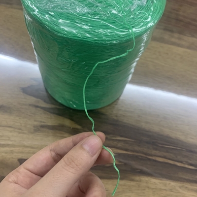 0.75-1.5g/M Twisted Virgin PP Raffia Tomato Tying Twine Vineyard UV Treated Fibrillated