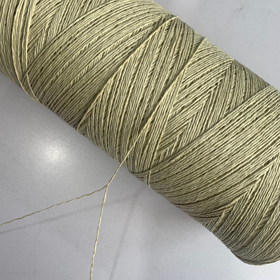Beige Color Non Twist Fibrillated Polypropylene Thread 220 Tex 2200 Denier 3ply