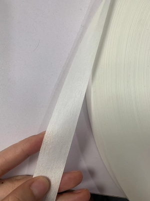 Lightweight Non Woven Cable Wrapping Tape PET 80um White Green Color