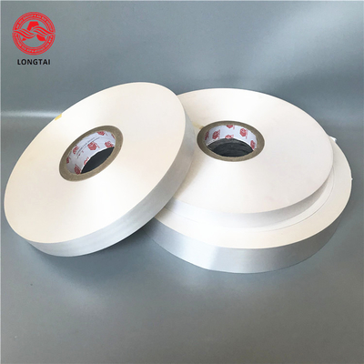 Flexible Foamed PP Tape White Binding Film 0.13mm For Power And Communication Cable