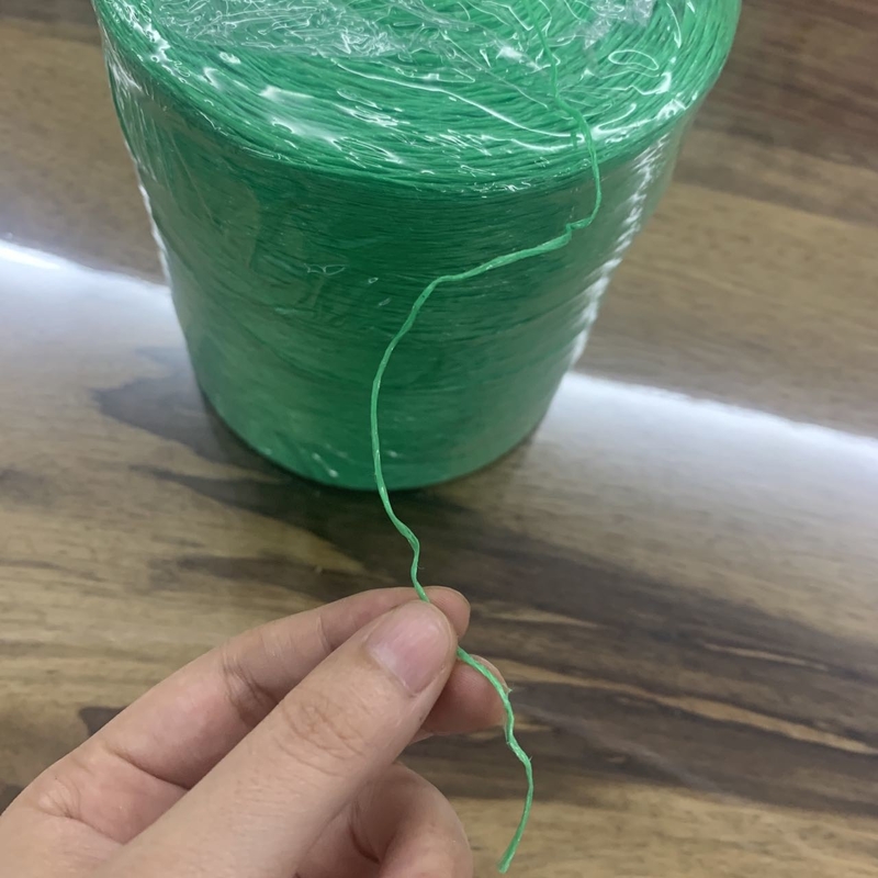 0.75-1.5g/M Twisted Virgin PP Raffia Tomato Tying Twine Vineyard UV Treated Fibrillated