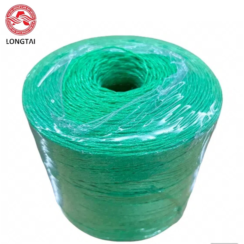 High strength Green Fibrillated Polypropylene Greenhouse Twine T1800 1kg Bobbin
