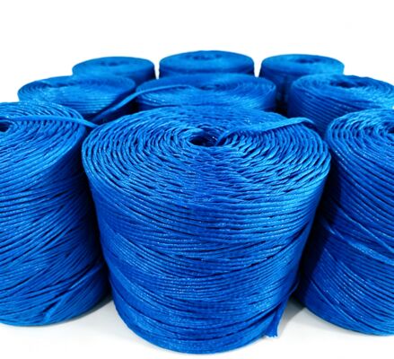 পলিপ্রোপিলিন স্প্লিট ফিল্ম দড়ি পিপি বেলর টুইন খড় বর্গাকার এবং প্যাকেজিংয়ের জন্য